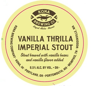 Kona Brewing Company Vanilla Thrilla June 2016