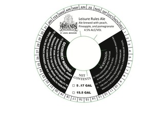 4 Hands Brewing Company Leisure Rules June 2016