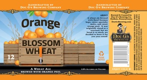 Doc G's Brewing Company Orange Blossom Wheat Ale