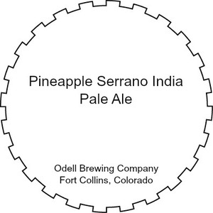 Odell Brewing Company Pineapple Serrano India Pale Ale July 2016