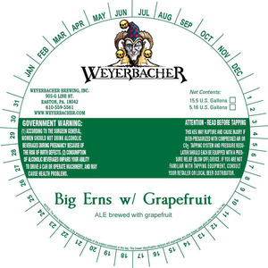 Weyerbacher Big Erns W/ Grapefruit