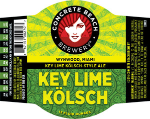 Concrete Beach Key Lime Kolsch June 2016