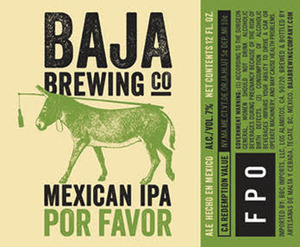 Baja Brewing Co. Por Favor July 2016