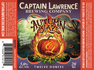 Captain Lawrecne Brewing Autumn Blaze Pumpkin Ale July 2016