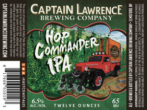 Captain Lawrence Brewing Hop Commander IPA July 2016