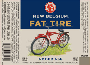 New Belgium Brewing Fat Tire July 2016