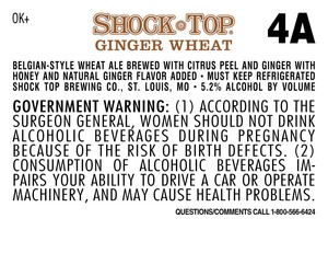 Shock Top Ginger Wheat July 2016