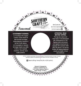 Southern Craft Brewing Co. Swamp Sting
