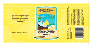 Coastal Empire Beer Co Coco-piÑa Gose July 2016