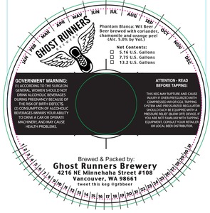 Ghost Runners Brewery Phantom Blanca Wit Beer