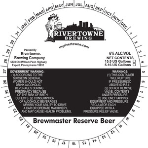 Rivertowne Brewmaster Reserve July 2016
