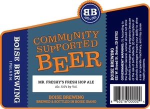 Boise Brewing Mr. Freshy's July 2016