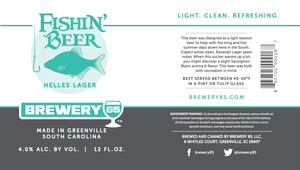 Fishin' Beer Helles Lager July 2016