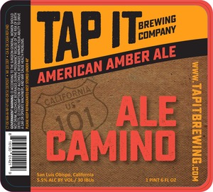Tap It Brewing Co Ale Camino July 2016