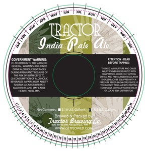 Tractor Brewing Company Tractor India Pale Ale July 2016