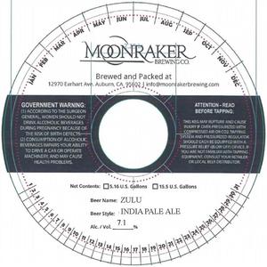 Moonraker Brewing Company Zulu India Pale Ale