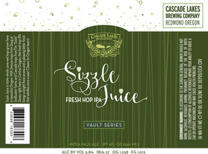 Cascade Lakes Brewing Company Sizzle Juice July 2016