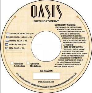 Oasis Red Ale July 2016