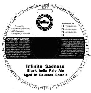 Country Boy Brewing Infinite Sadness July 2016