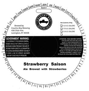 Country Boy Brewing Strawberry Saison