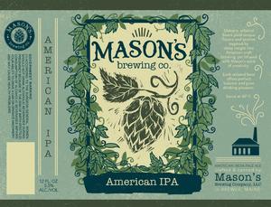 Mason's Brewing Company American India Pale Ale August 2016