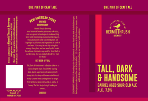 Hermit Thrush Brewery Tall, Dark & Handsome