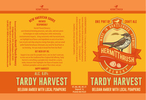 Hermit Thrush Brewery Tardy Harvest