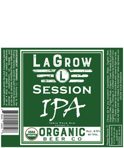 Lagrow Organic Beer Co. Session IPA