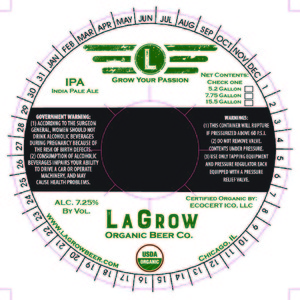 Lagrow Organic Beer Co. India Pale Ale