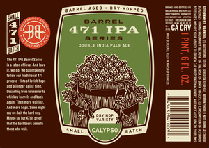 Breckenridge Brewery Barrel 471 IPA Series Double IPA-calypso July 2016