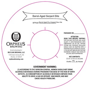 Orpheus Brewing Barrel-aged Serpent Bite