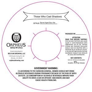 Orpheus Brewing Those Who Cast Shadows
