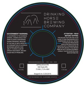 Drinking Horse Brewing Company Appaloosa IPA