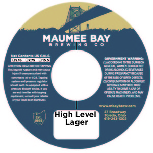 Maumee Bay Brewing Co High Level Lager July 2016
