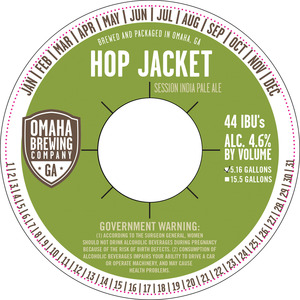 Omaha Brewing Company Hop Jacket Session July 2016