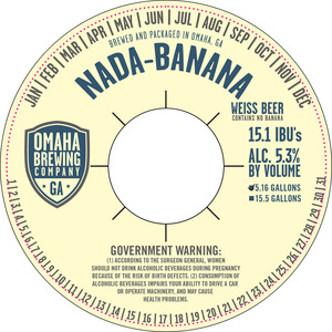 Omaha Brewing Company Nada-banana Weiss