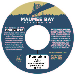 Maumee Bay Brewing Co Pumpkin Ale July 2016