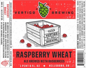 Vertigo Brewing Raspberry Wheat August 2016