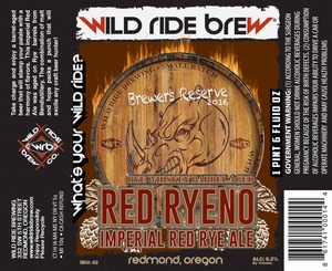 Wild Ride Brewing Red Ryeno Imperial Red Ale