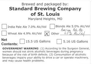 Standard Brewing Company Of St Louis August 2016