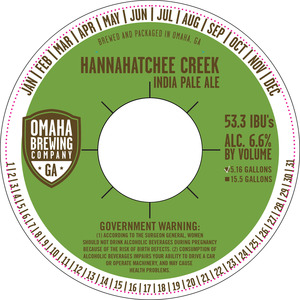 Omaha Brewing Company Hannahatchee Creek