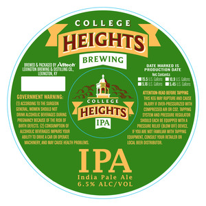 College Heights Ipa August 2016