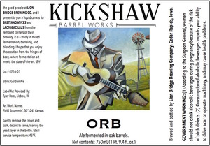 Kickshaw Barrel Works Orb August 2016