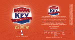 Key Brewing Co. Rye Porter August 2016