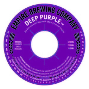 Empire Brewing Company Deep Purple August 2016