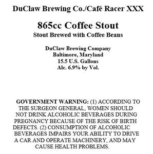 Duclaw Brewing 865cc Coffee Stout