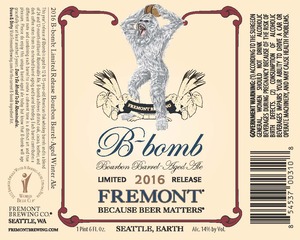 Fremont Brewing Bourbon Barrel Aged Ale September 2016