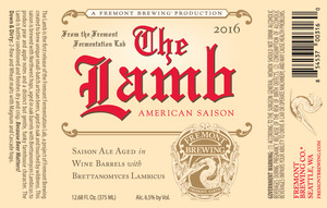 Fremont Brewing Saison Ale August 2016