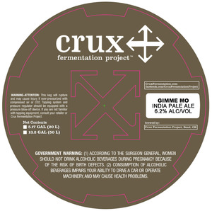 Crux Fermentation Project Gimme Mo August 2016