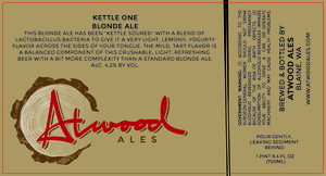 Kettle One Blonde Ale August 2016